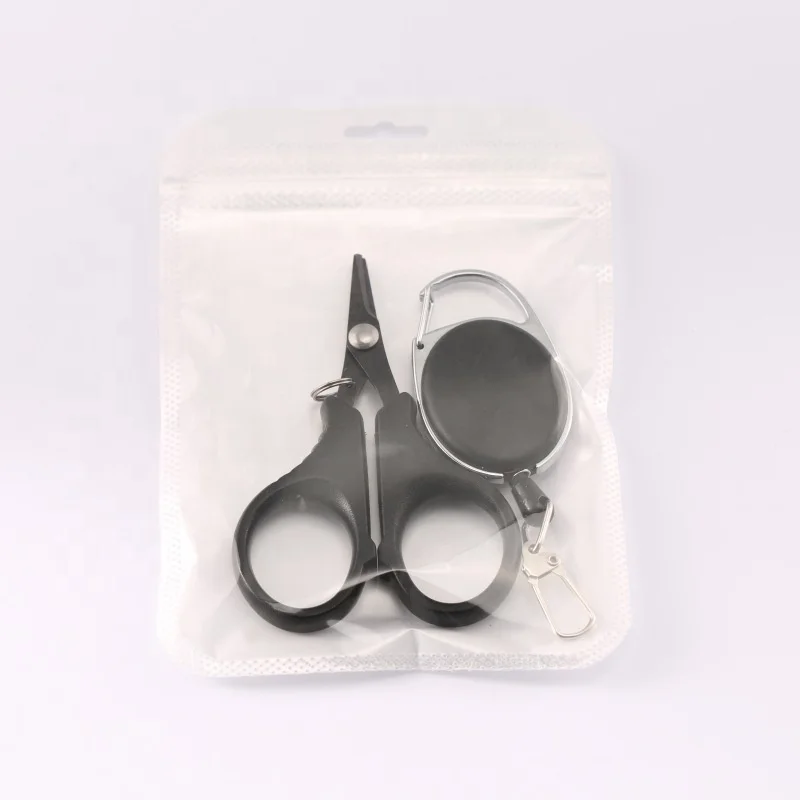 Fishing Scissors Portable Serrated Outdoor Mini Scissors With ABS Handle Stainless Steel Line Cutter Scissors Tools Shears