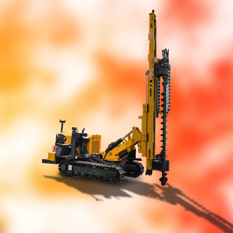 drop hammer screw pile drilling machines pneumatic mini bore solar panel pile drilling machine