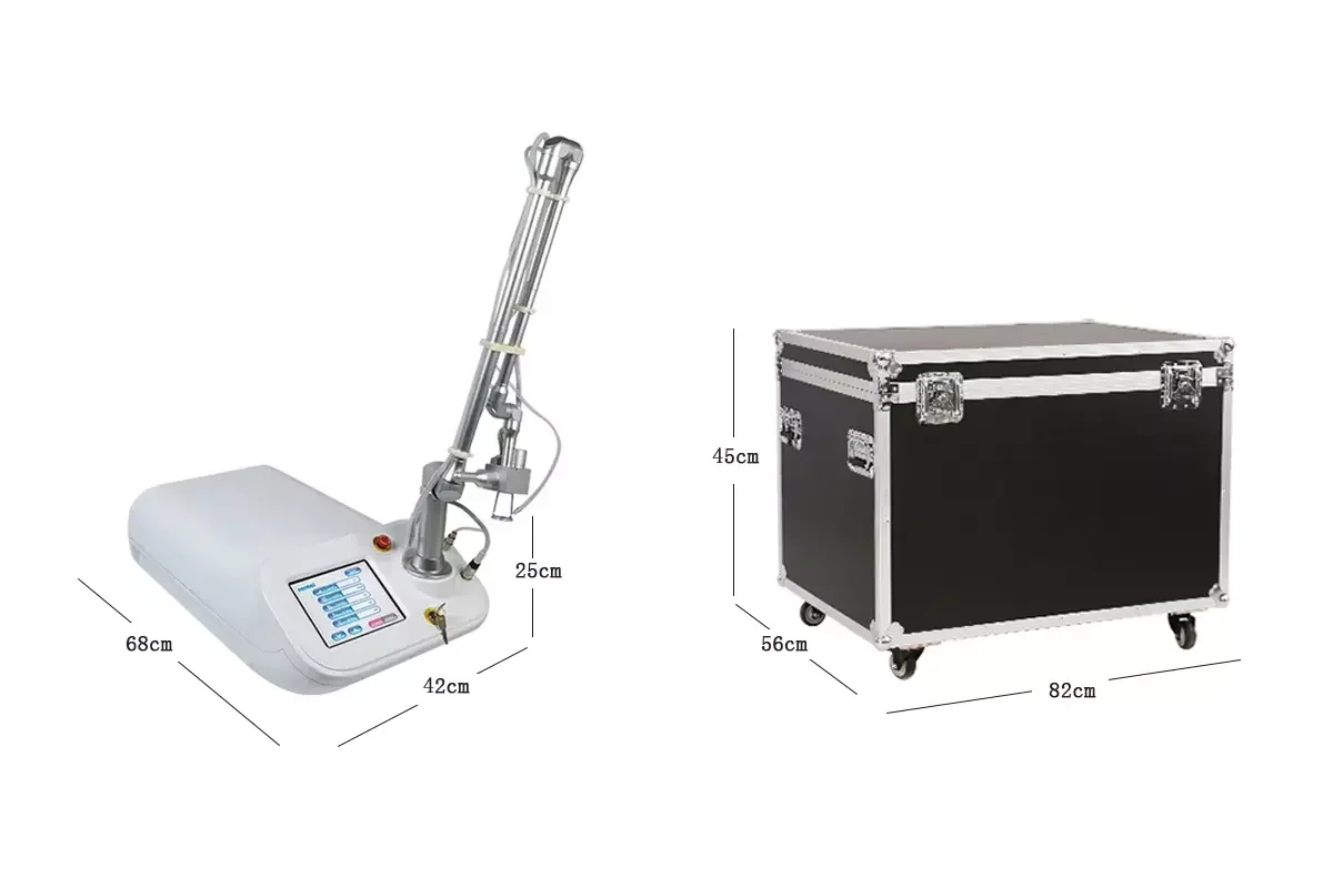 Hot trend portable fractional RF CO2 therapy stretch marks removal laser machine