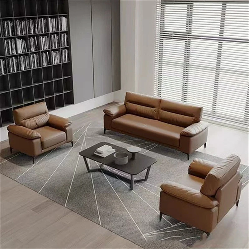 Light Luxury 1/2/3 Leather Sofa High-grade Modern Design Senior Living Room New Chinese European American sofa