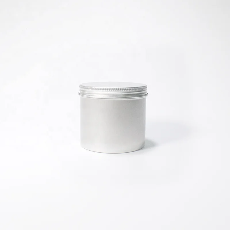 Guangzhou factory wholesale empty aluminum metal can sealed packaging container tea pomade car wax aluminium can 180ml 6oz