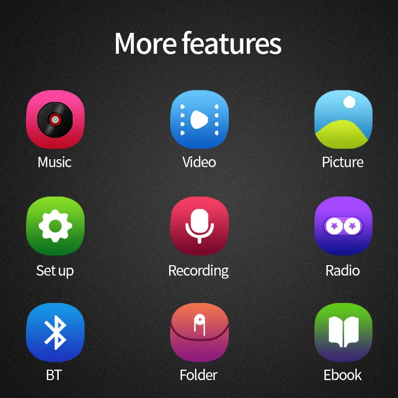 2,4 дюймовый полный сенсорный экран bt Мини Портативный mp3 плеер видео mp4 внешний mp3 mp4 mp5 музыкальный плеер