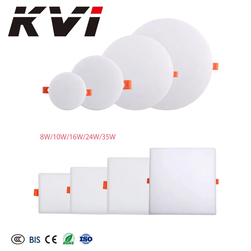 Indoor Panel Lighting Adjustable Recessed Mounted Frameless Round 3D Ceiling Led Panel Lights