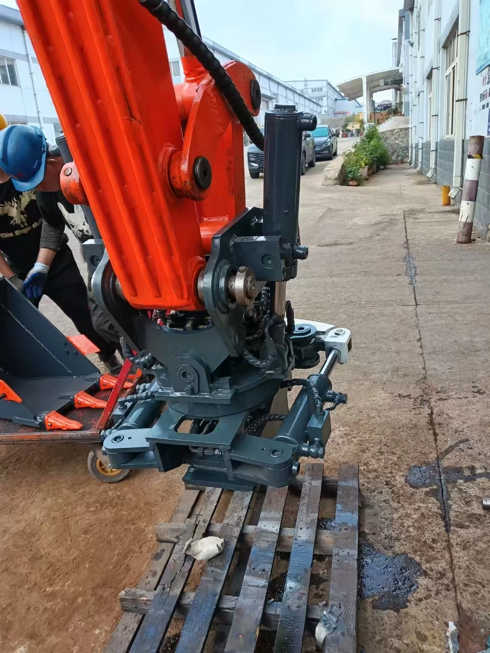 Construction Hydraulic Wrist Quick Hitch Fast & Accurate Results Product