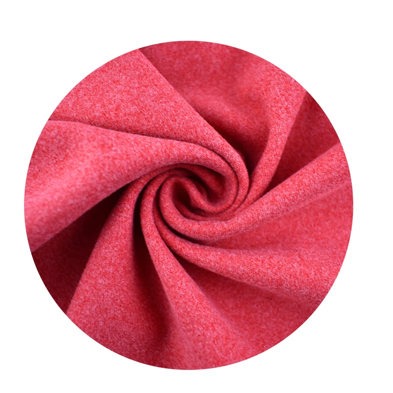 Удобная катионная двухсторонняя ткань из полиэстера и спандекса с начесом для теплого термобелья