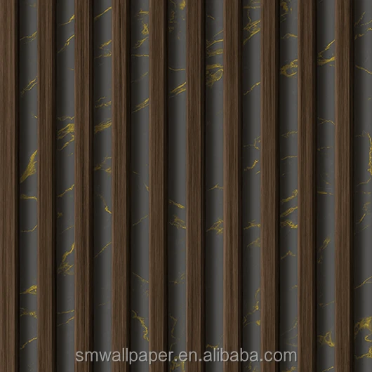 3D Wallcovering living room bedroom background PVC wallpaper Modern Style Wooden Wallpapers for Office Home Hotel decor
