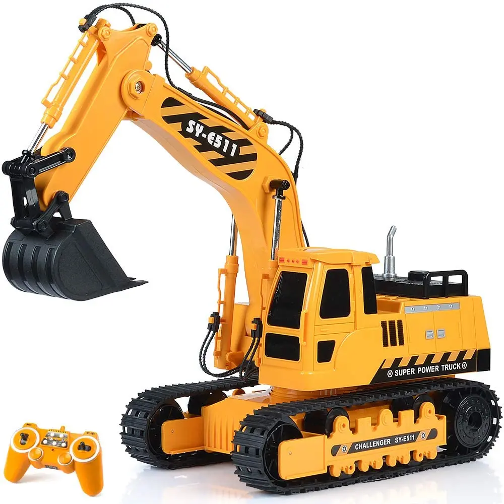 
Radio control toy with light and sound 1/20 RC excavator with 2.4GHz transmitter for kid 