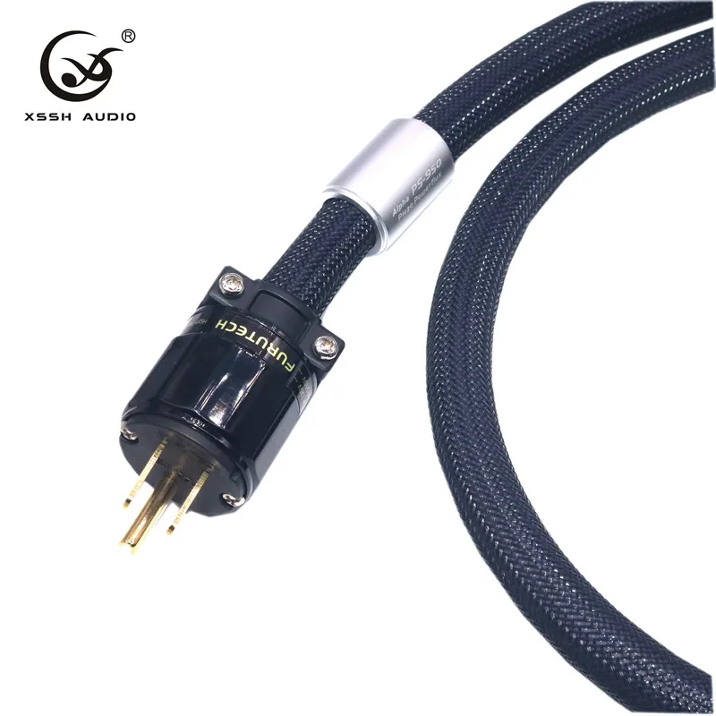 Йиво Hi-end xssh аудио Hi-fi усилитель из бескислородной меди чистая медь нам IEC 3 контактный AC мужские и женские Позолоченные удлинитель кабеля питания