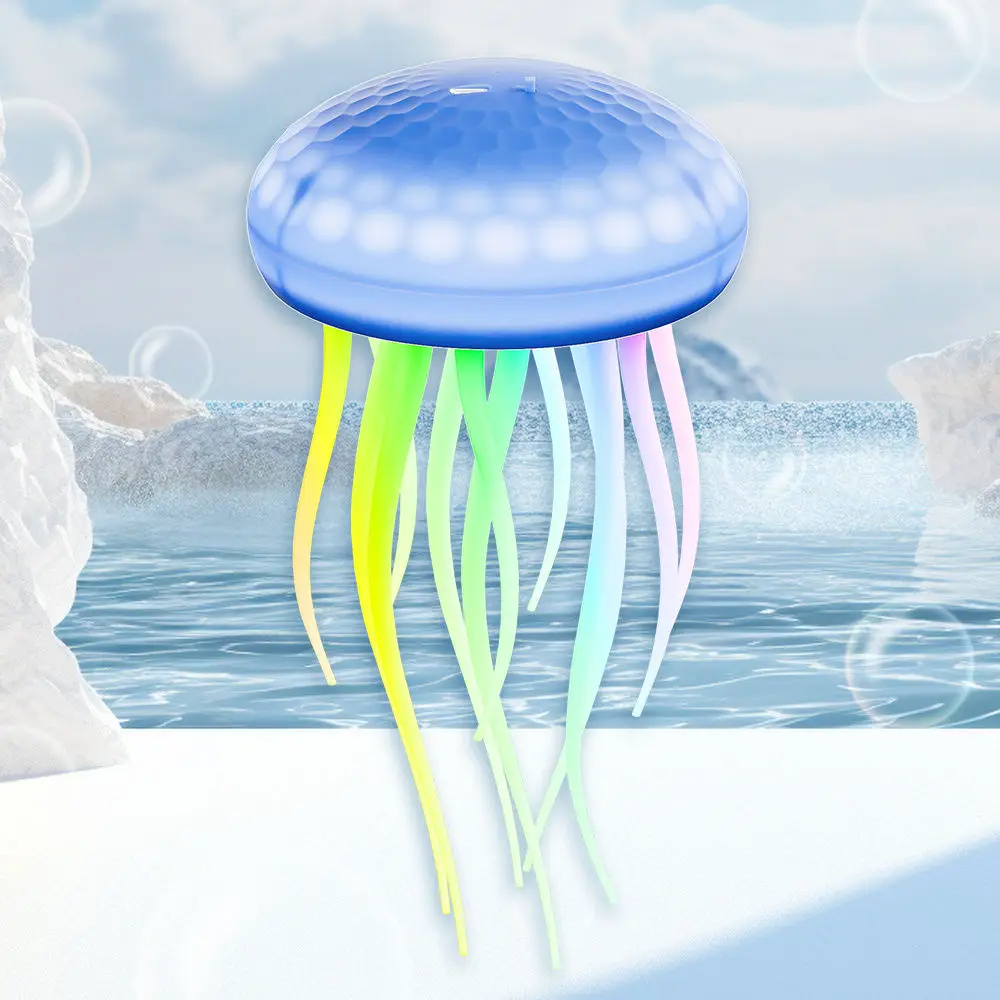Jellyfish LED Night Light USB Bedroom Hangable Voice Control Rotatable Jellyfish LED Lamp