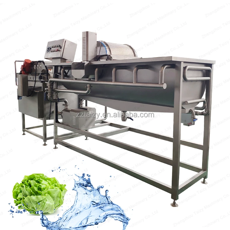 Eddy current cleaning machine stainless steel leafy fruits vegetable washer