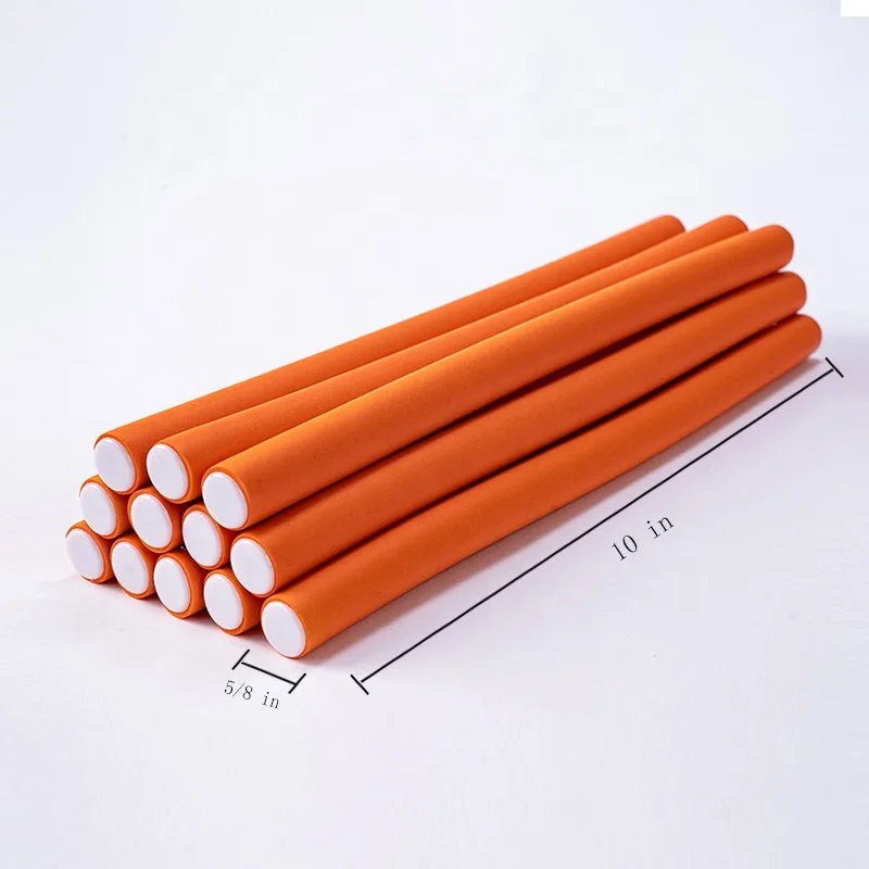 Hair Bendy Rollers Custom Length High Quality Flexi Rods Round Shape Curlers Rollers For Hair