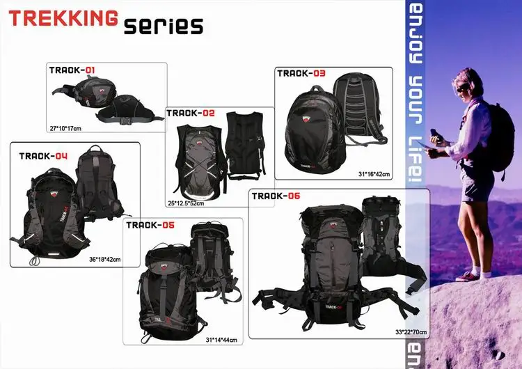 High quality trekking outdoor  hiking bag Travel backpack