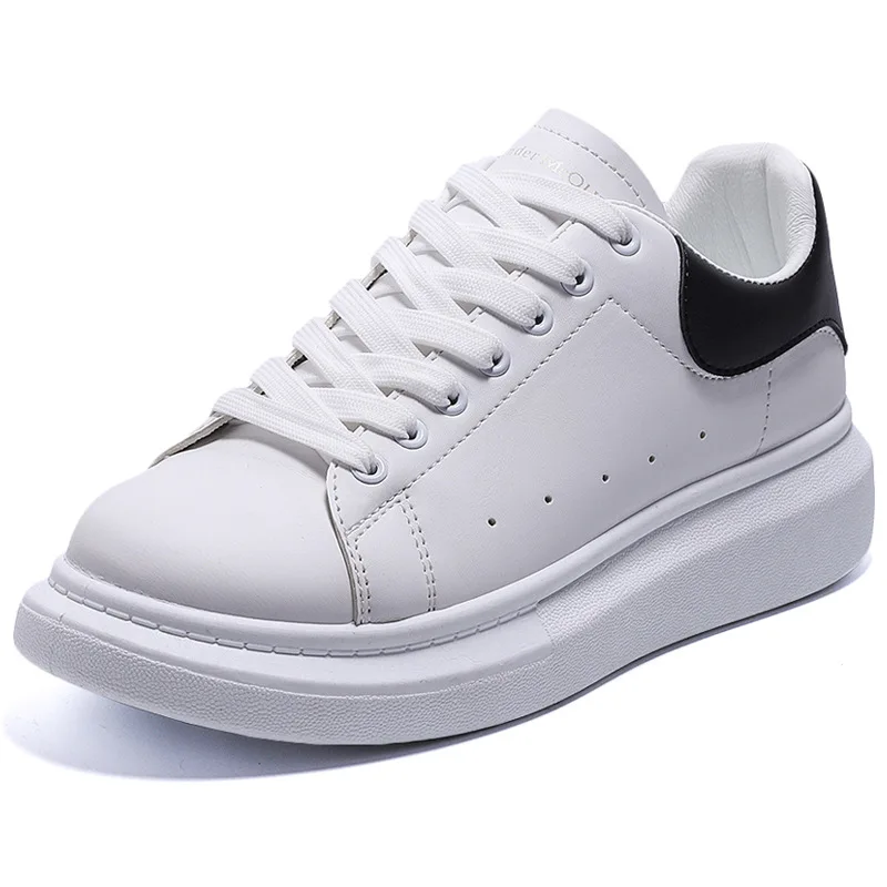 Fashion Platform Ladies Shoes Custom Available Women Casual White Shoes