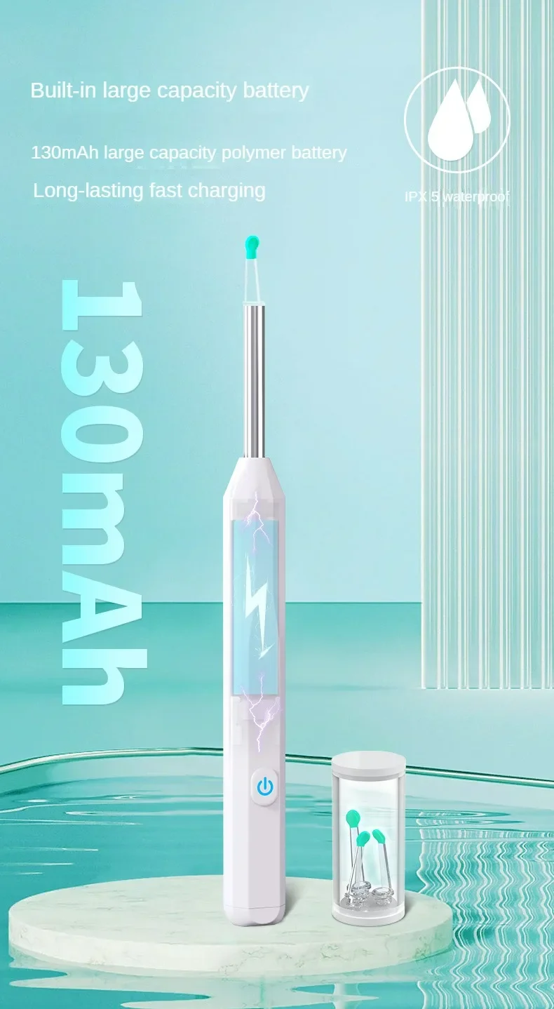 2024 Hot Sales Rechargeable Ear Cleaner Electric Baby LED Ear Pick Cleaner With Ear Endoscope Camera