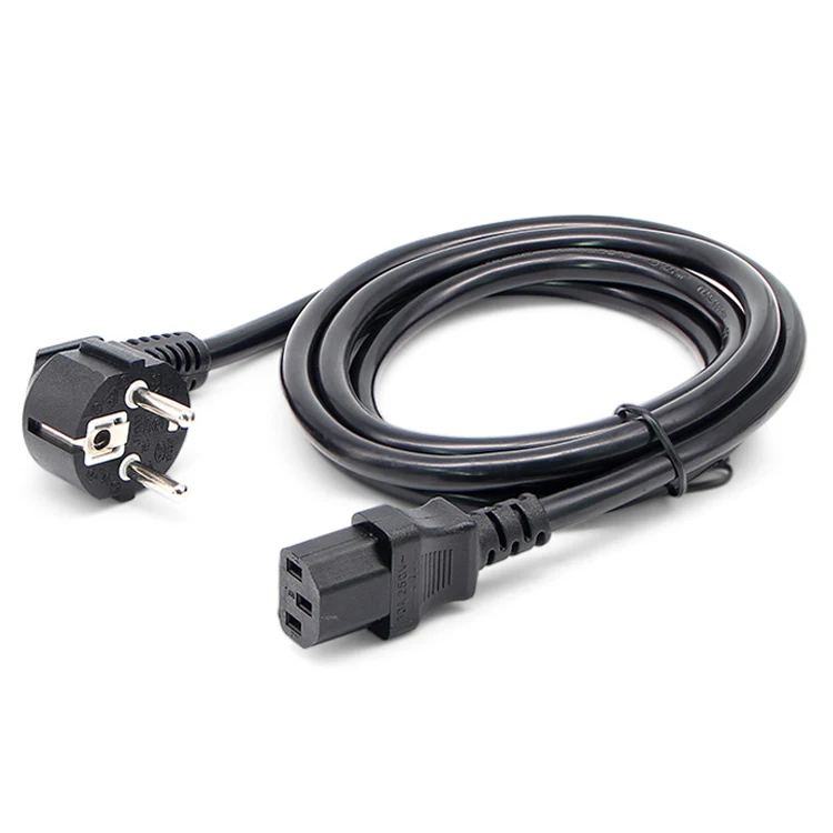 Dongguan Guangying EU UK Italy type 110V/220V PC Power Supply Cable for Laptop/Desktop Computer