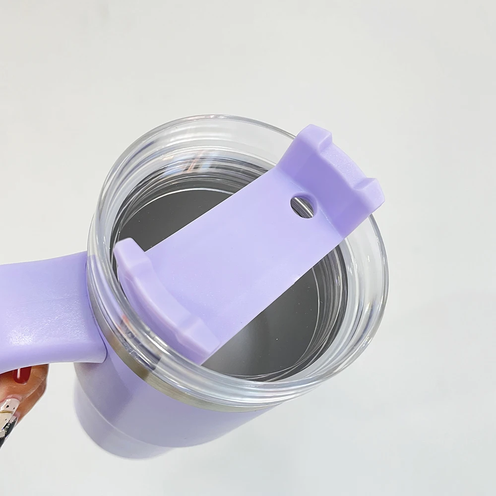 USA warehouse candy color kids 20oz tumbler with handle coffee tumnlers macaron colored 20oz student tumbler