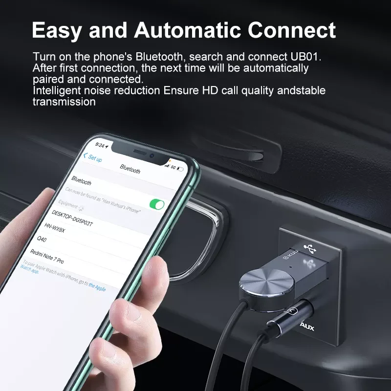 Aux Bluetooth-адаптер кабель-ключ для автомобиля разъем 3 5 мм Bluetooth 0 4 2 приемник динамик