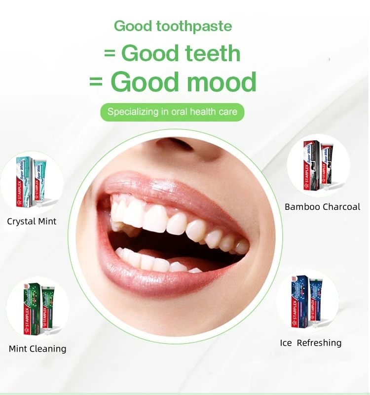 Super White Bamboo Charcoal Toothpaste Gel for Home and Hotel Use Helps Teeth Stay Bright and Clean