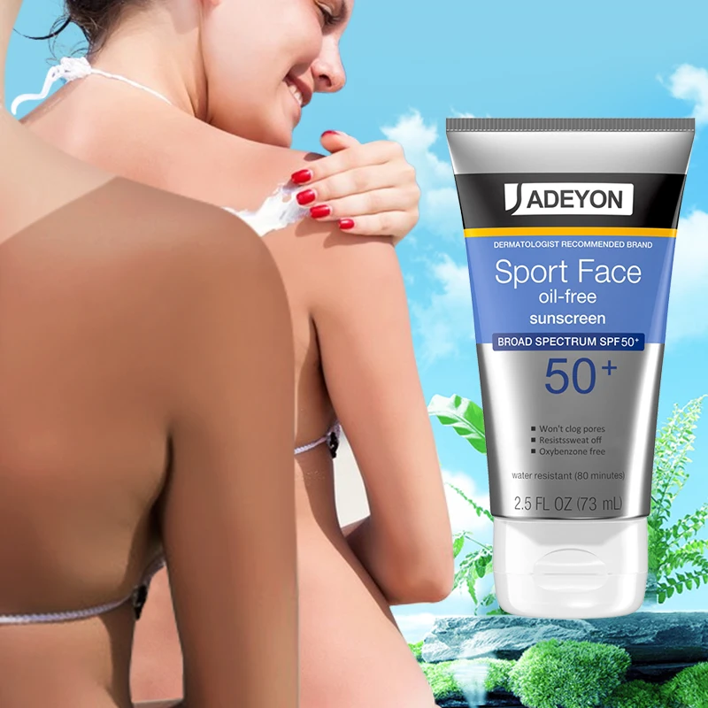 Private Label Vegan Organic Skin Aqua Mineral Tinted Sundown Gel Lotion Cream Spray Stick Sunscreen Spf 50