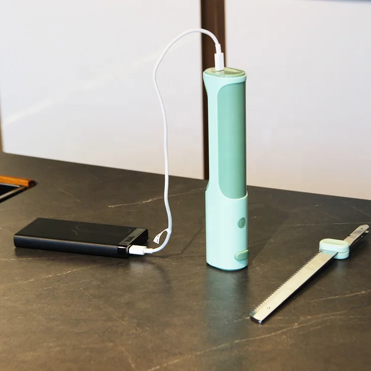 Tomatoes Lettuce Serrated Teeth Electric Cordless Kitchen Knife For Meat Fruit Vegetable