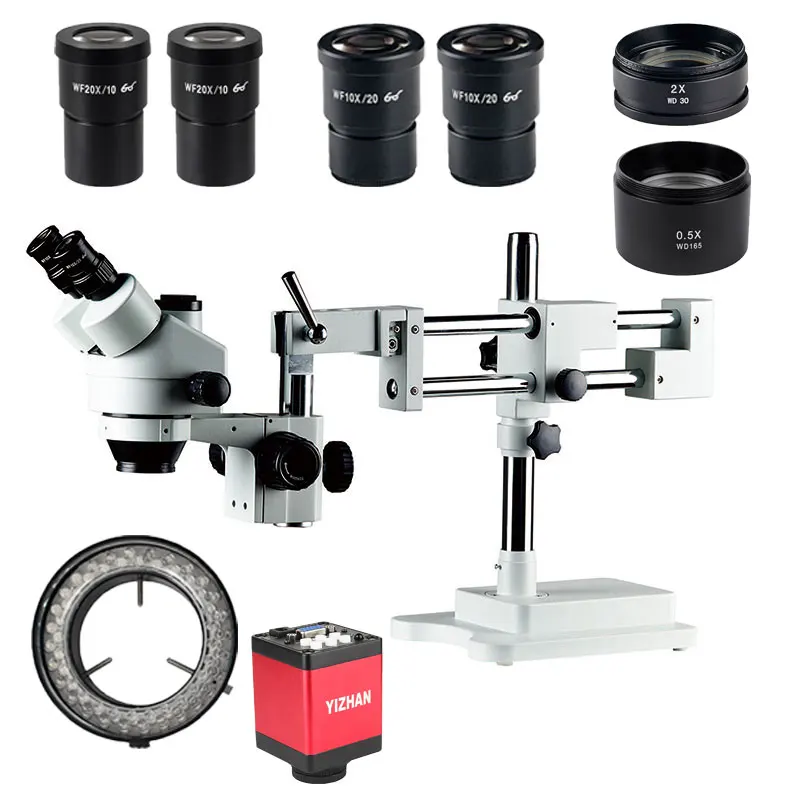 Limited Time Discount Wholesale Mobile Repair 3.5X-180X Trinocular Stereo Microscope