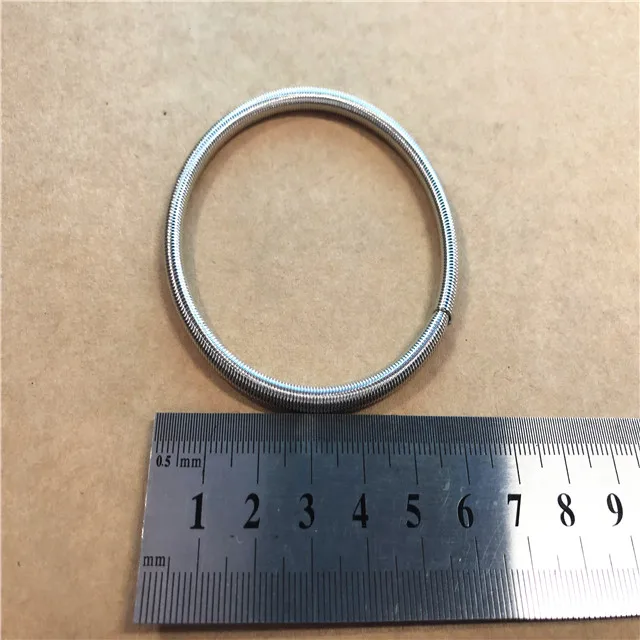 
4MM Large Guitar Strings Platinum Plated Spring Bracelet 