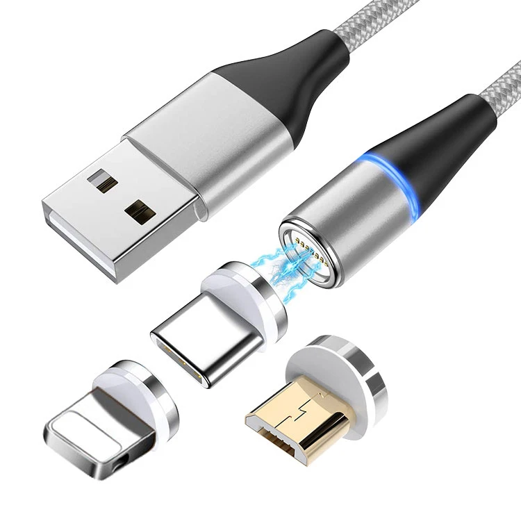  1 м сотовый телефон 3 в Магнитный Плетеный зарядный Micro Usb кабель высокого качества для быстрой