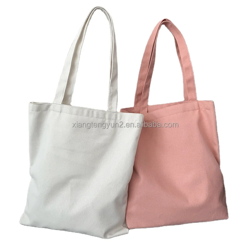 Custom Design Printed Recycle Canvas Cotton Shopping Tote Bag With Logo
