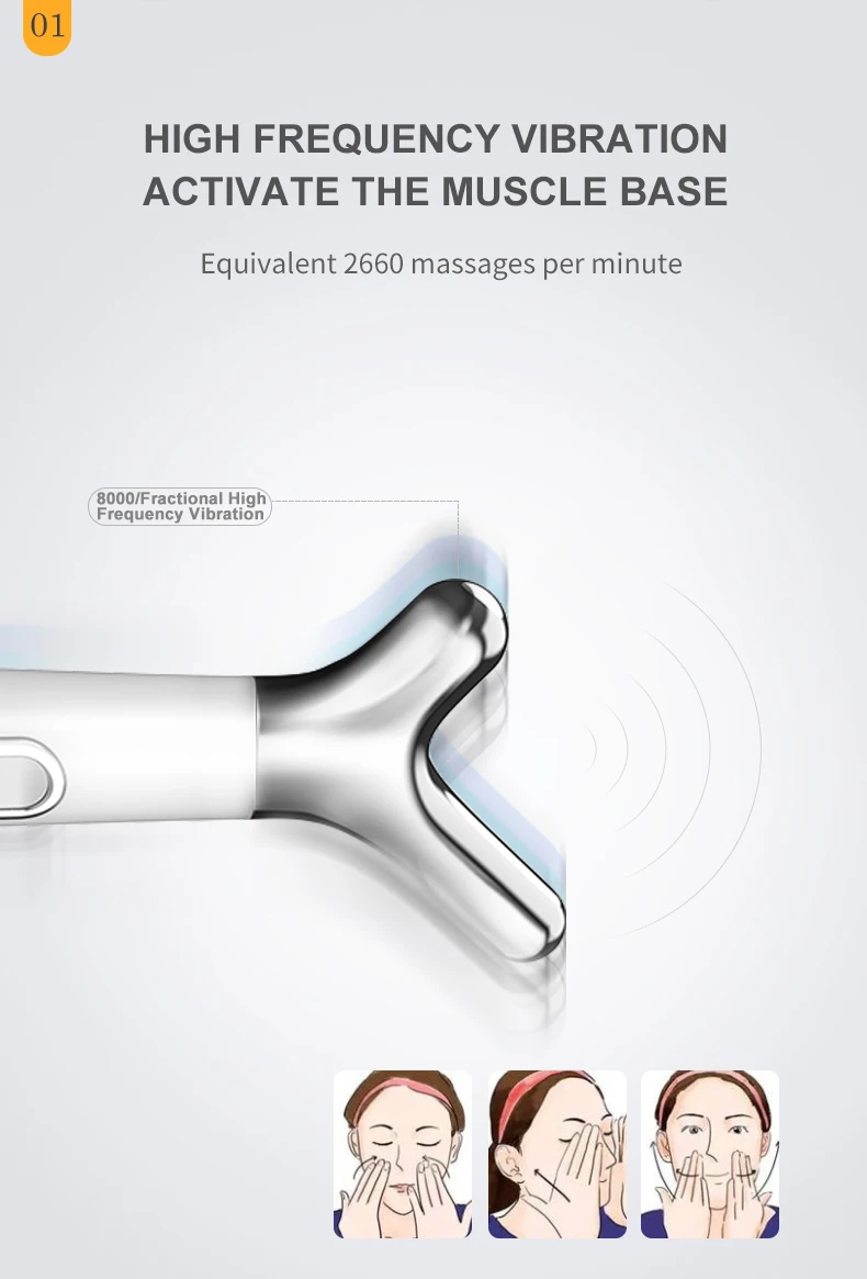 Trending products 2024 new arrivals home EMS Microcurrent Guasha LED Light Face Neck Body Lifting Anti-Wrinkle equipment