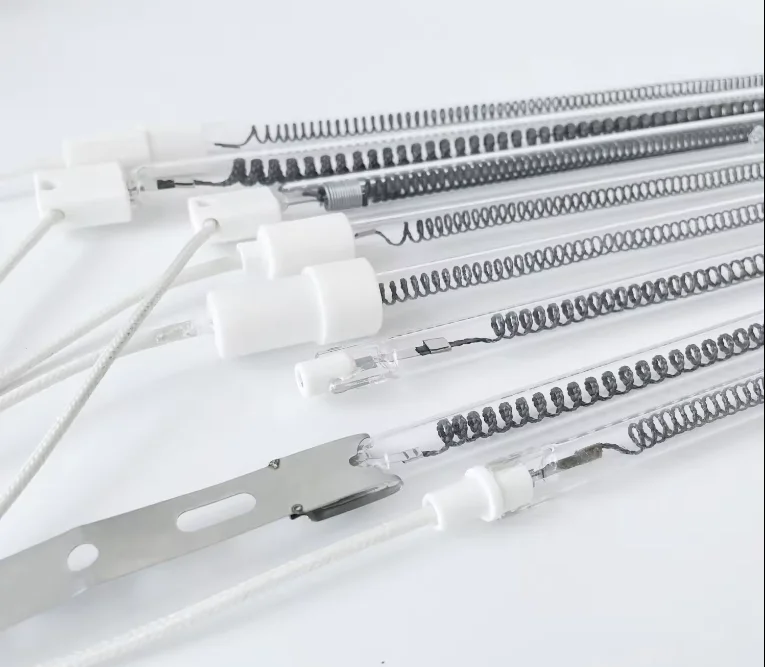 Quartz Infrared Heater Lamps Electric Halogen Infrared Heater Tube for Drying Iron Sheet With Coating