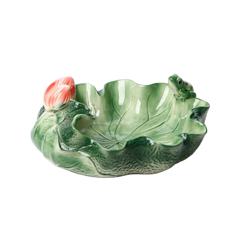 Золотая рыбка Лотос керамическая пепельница ветрозащитная офисная индивидуальная Декорация