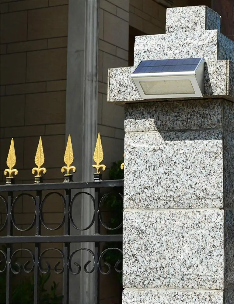 Aluminum Alloy 48LED Solar Wall Lights Solar Security Light With Motion Detector Sensor Outdoor