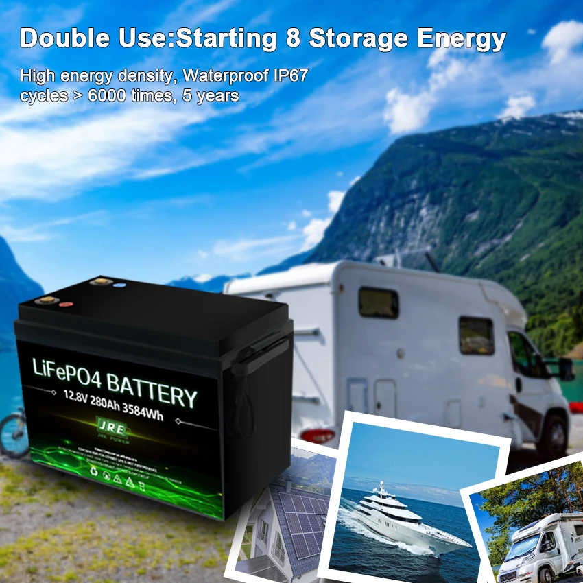 Аккумулятор LiFePO4 12 8 В 280Ah 3584Wh для кемпинга