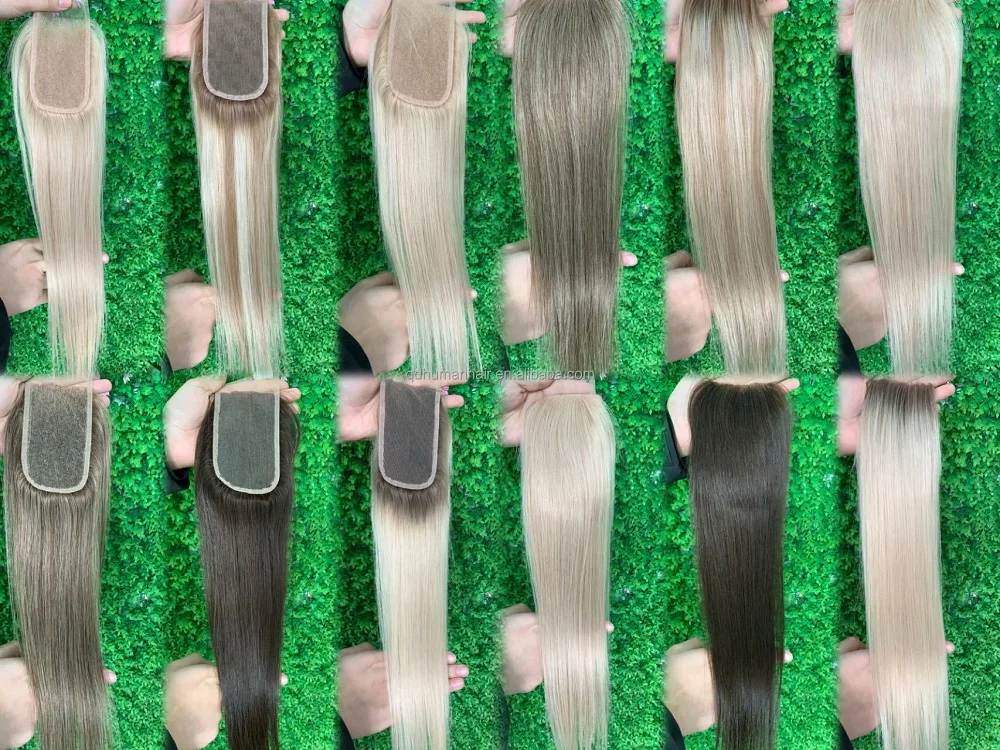 wholesale  3*5 3*6 5*5 5*6 6*6  16inches  transparent lace closure  Mesh Integration System for Hair Loss