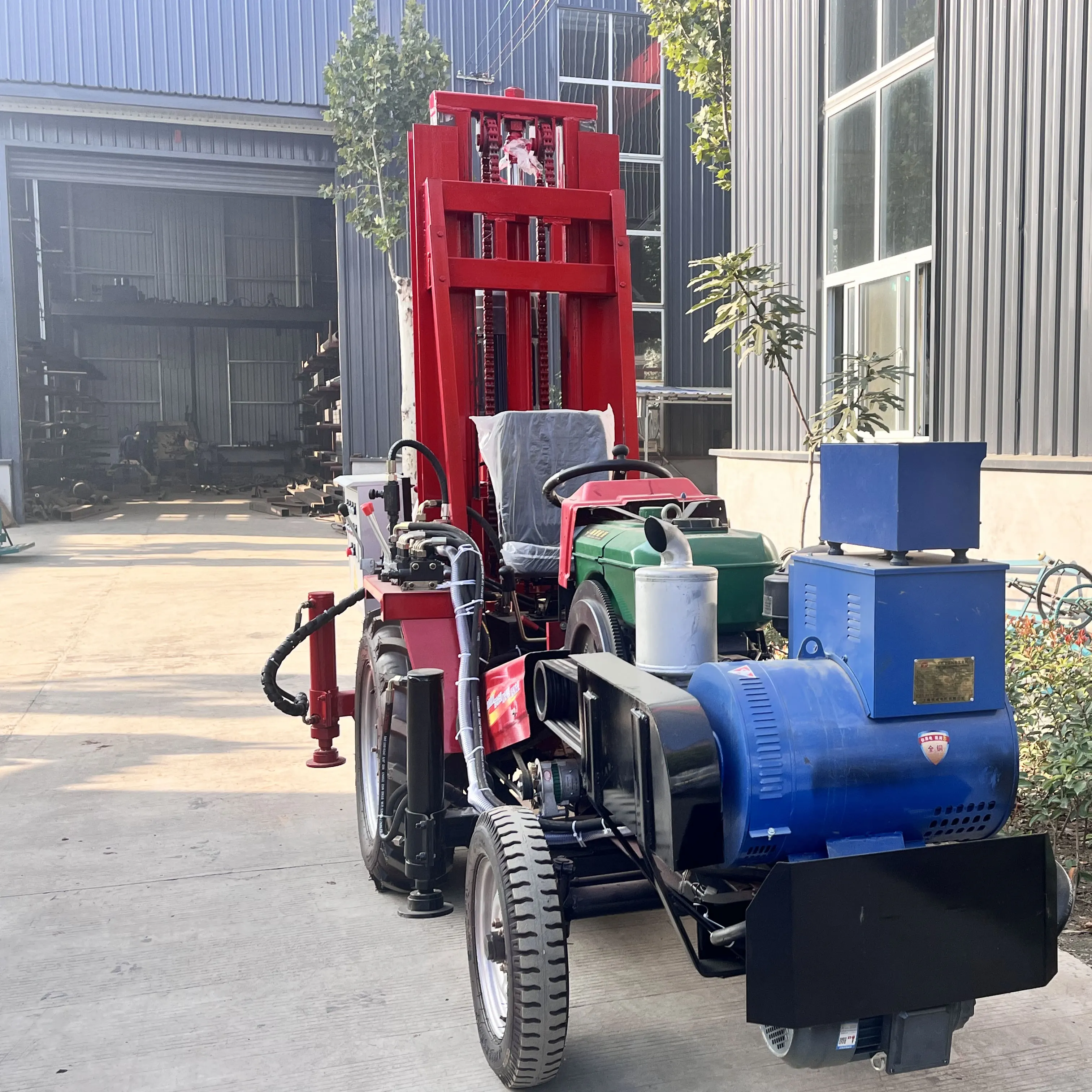 Dolphin Machinery Factory manufactures 150 meter water well drilling rig equipment