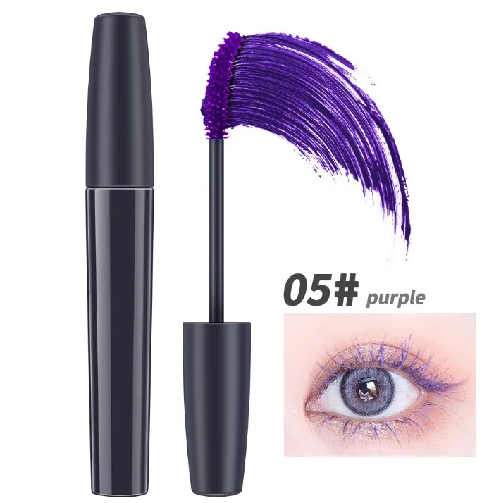 6 Colors Mascara Quick Dry Mascara Custom Logo Vegan Waterproof 4D Fiber Lash Makeup Cosmetics Mascara