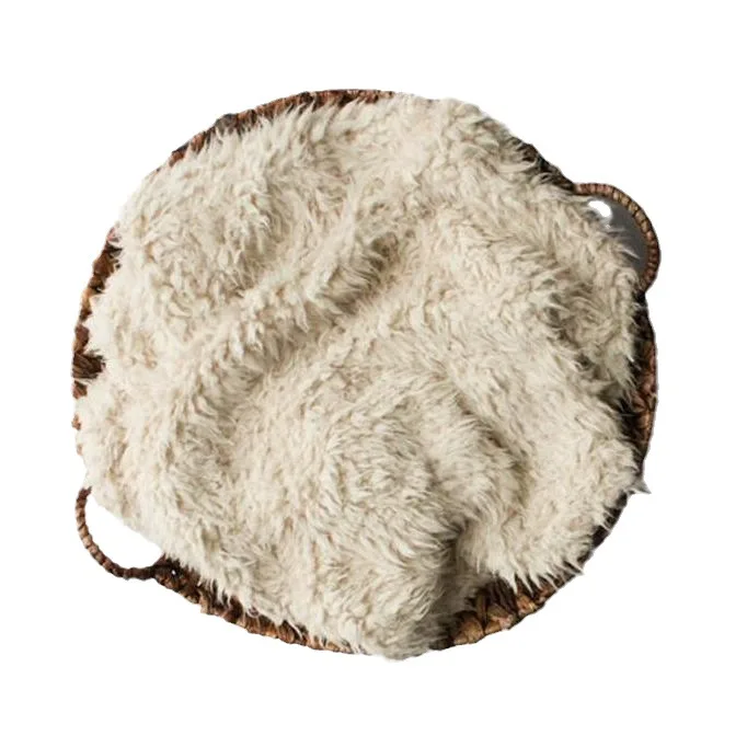 Baby newborn photo prop blanket Long hair blanket