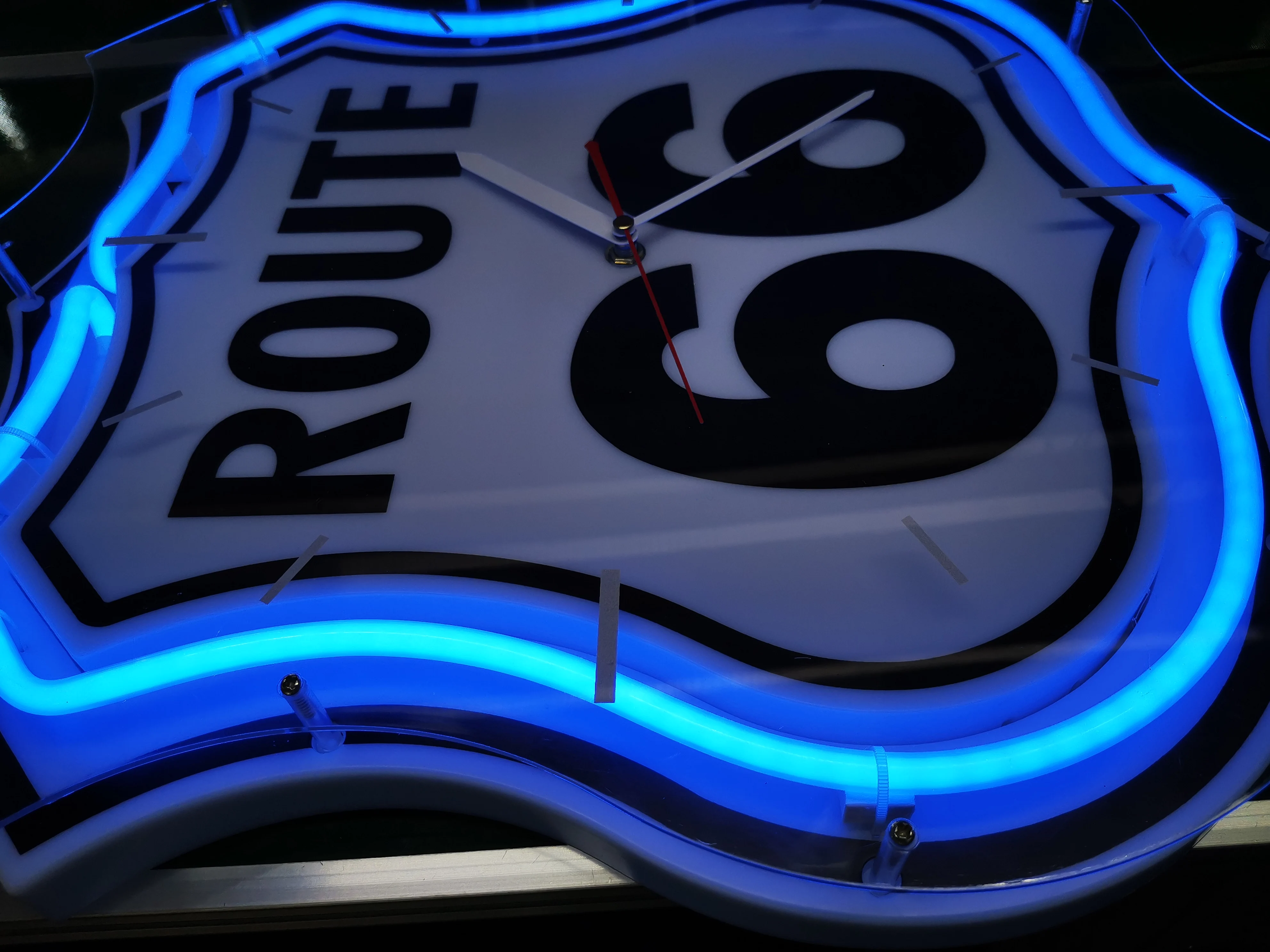 Route 66 Neon Clock
