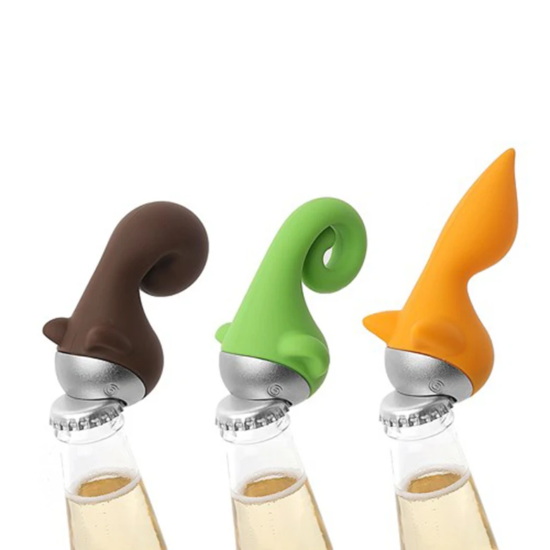 Stainless steel small animal tumbler beer bottle opener bottle opener creative beverage wine screwdriver beer bottle opener