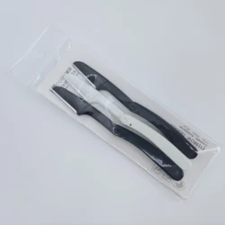 High quality black eyebrow trimmer with stainless steel blade Plastic handle manual Eyebrow knife