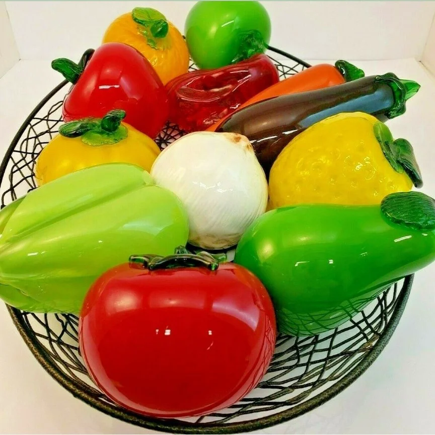 Ручная выдувка в стиле Муранского Искусства из стекла для овощей и фруктов