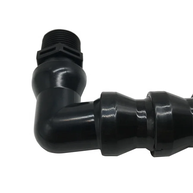 Черный гибкий шланг охлаждающей жидкости 3/4 дюйма 17 сегментов