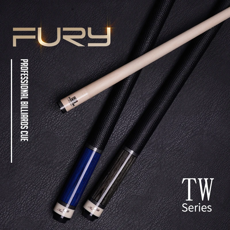 Fury TW Series Billiard Pool Cue Stick Tecnologia North American Maple Shaft Leather Wrap Billar Taco De Billar Professional Kit