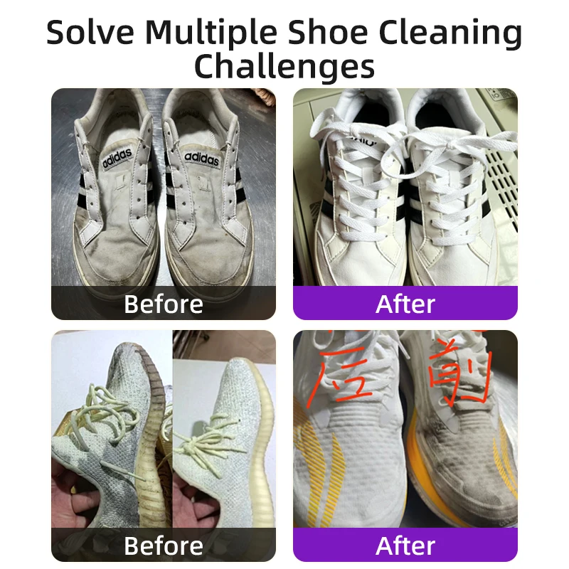 Shoe Cleaning Artifact Paste Lazy Shoe Brush Decontamination Whitening Yellowing Powder Liquid Shoe Cleaning Agent