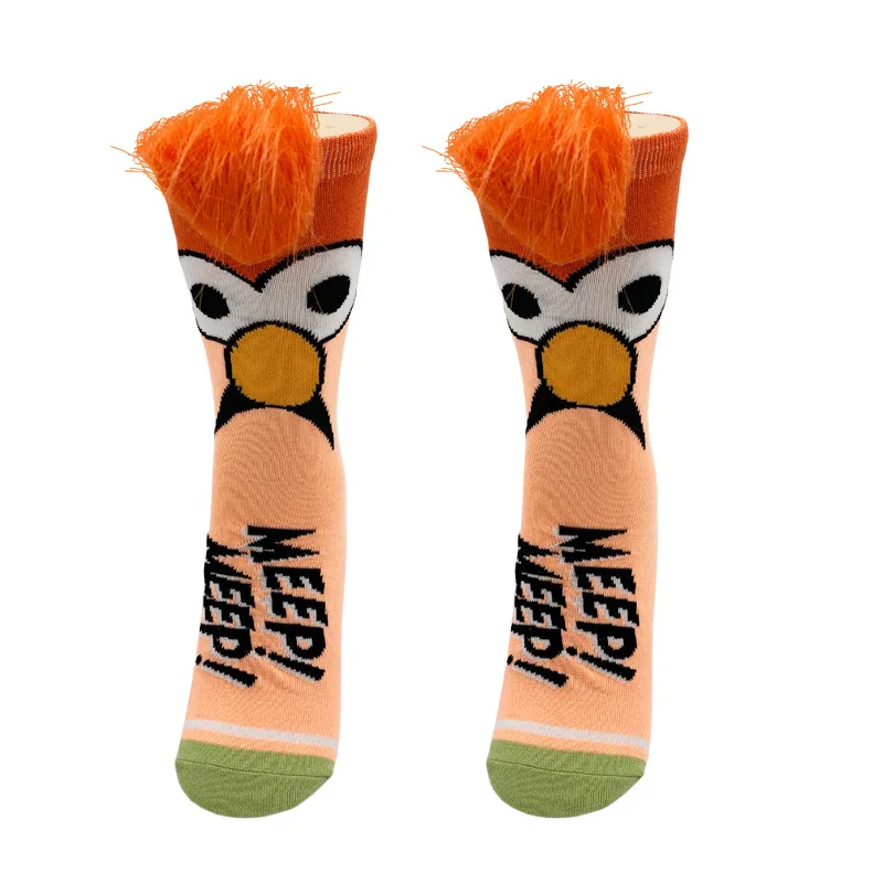 2022 newest personality novelty female socks funny crew 3D cartoon crazy socks wholesale from china
