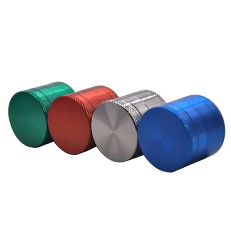 Manufacturers directly supply zinc alloy cigarette grinders 40/50/63/75 four layer flat plate cigarette grinders metal manual gr