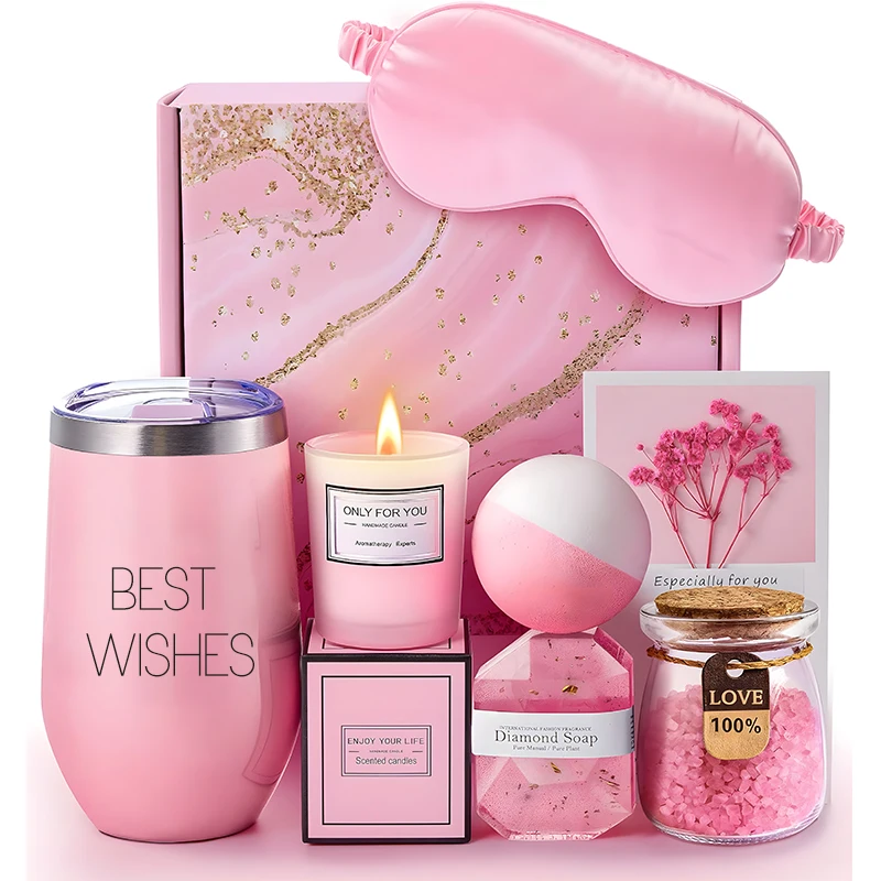 Unique luxury promotion Graduation Christmas Valentine thank you Mothers Spa Basket gift sets for women