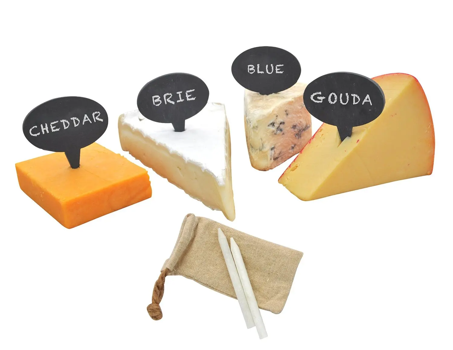 New high-end dining slate cheese marker ETIQUETA DE QUESO DE ROCA PIZARRA