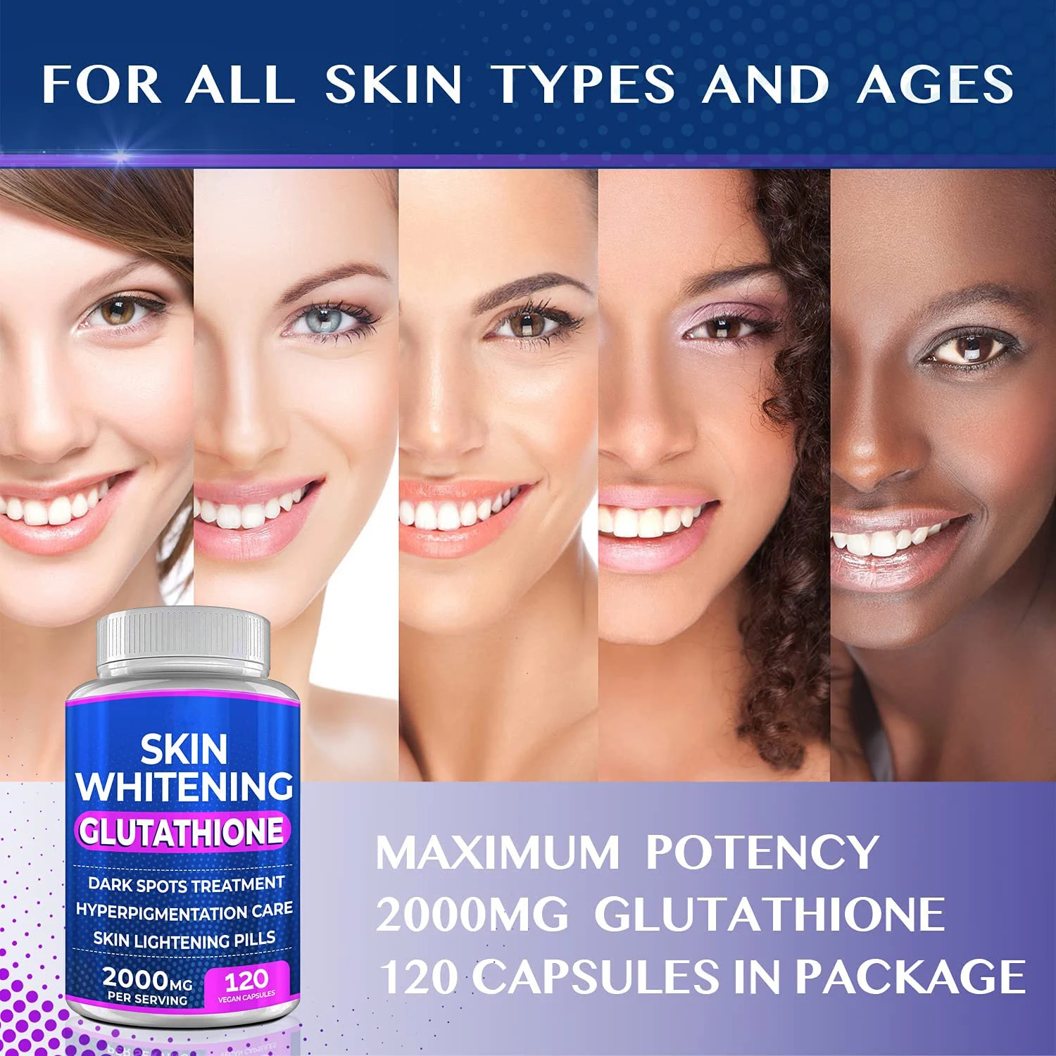 Effective Healthy Beauty Supplement skin whitening capsules