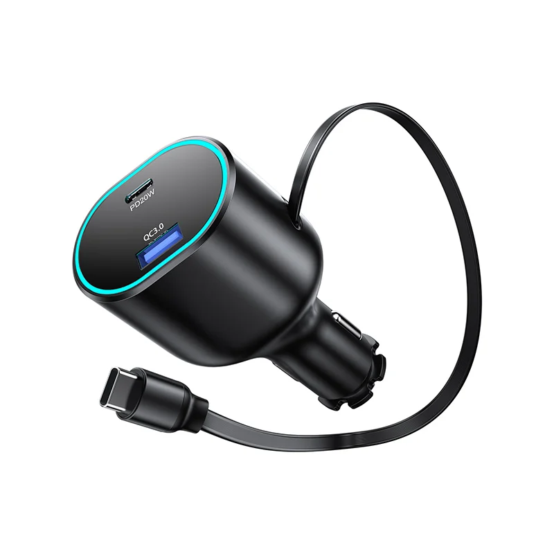 Attention to high product expansion line car charging fast charging, the model general stretchable car charger fast charging